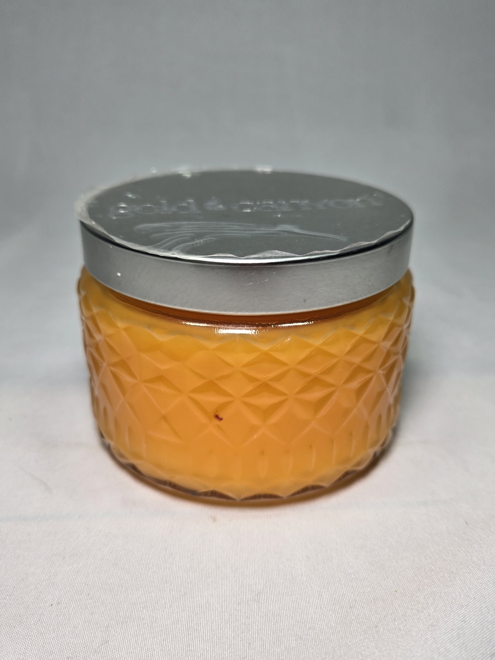 NEW Gold Canyon Pineapple Orchid 8 oz Candle 2 wick Heritage Diamond Jar RARE